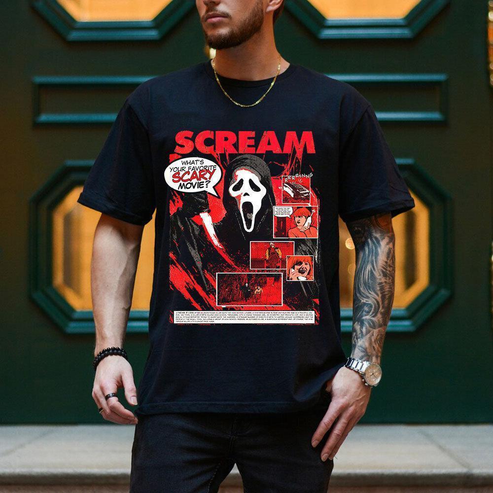 Scream Movie Halloween Retro Classic Horror Fan T-Shirt